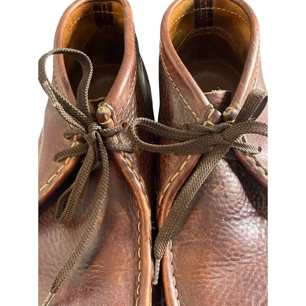 Clarks Originals Wallabee Boots Men’s 9 Premium Leather Chukka #35432 Crepe Sole